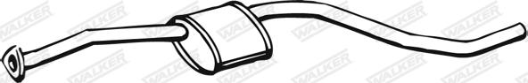 Walker 17339 - Середній глушник вихлопних газів autocars.com.ua