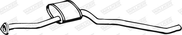 Walker 17340 - Середній глушник вихлопних газів autocars.com.ua
