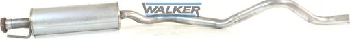 Walker 17348 - Середній глушник вихлопних газів autocars.com.ua