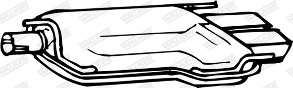 Walker 17355 - Глушник вихлопних газів кінцевий autocars.com.ua