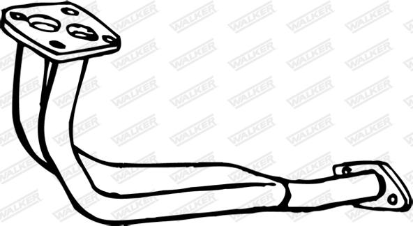 Walker 17374 - Труба вихлопного газу autocars.com.ua