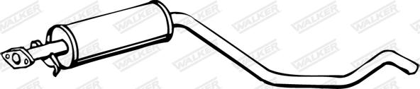 Walker 18007 - Средний глушитель выхлопных газов autodnr.net