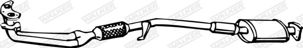 Walker 18661 - Предглушітель вихлопних газів autocars.com.ua