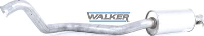Walker 18852 - Середній глушник вихлопних газів autocars.com.ua
