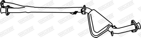 Walker 19336 - Середній глушник вихлопних газів autocars.com.ua