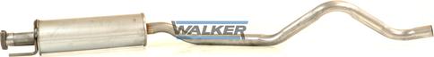 Walker 19959 - Середній глушник вихлопних газів autocars.com.ua