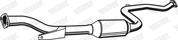 Walker 21360 - Средний глушитель выхлопных газов avtokuzovplus.com.ua