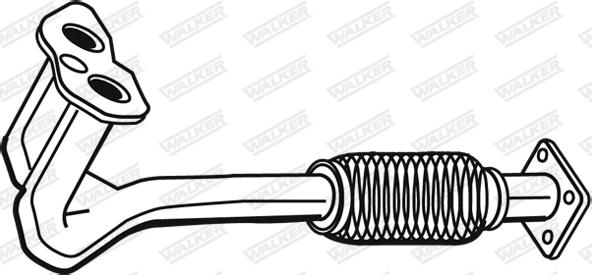 Walker 21501 - Труба вихлопного газу autocars.com.ua