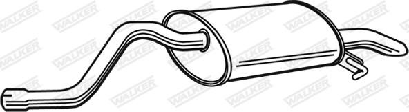 Walker 22105 - Глушник вихлопних газів кінцевий autocars.com.ua