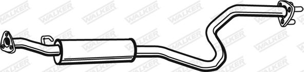 Walker 22252 - Середній глушник вихлопних газів autocars.com.ua