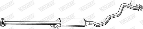 Walker 22457 - Средний глушитель выхлопных газов avtokuzovplus.com.ua