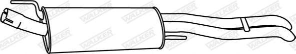 Walker 22483 - Глушник вихлопних газів кінцевий autocars.com.ua