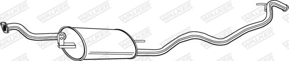 Walker 22537 - Глушник вихлопних газів кінцевий autocars.com.ua