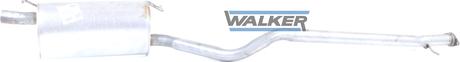 Walker 22654 - Средний глушитель выхлопных газов avtokuzovplus.com.ua