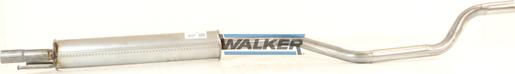 Walker 23122 - Середній глушник вихлопних газів autocars.com.ua