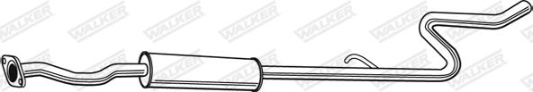 Walker 23216 - Средний глушитель выхлопных газов autodnr.net