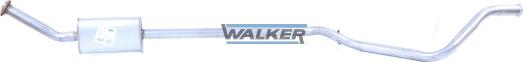 Walker 23537 - Середній глушник вихлопних газів autocars.com.ua