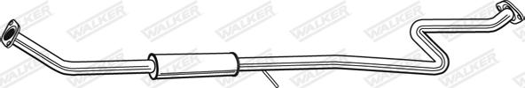 Walker 23856 - Середній глушник вихлопних газів autocars.com.ua
