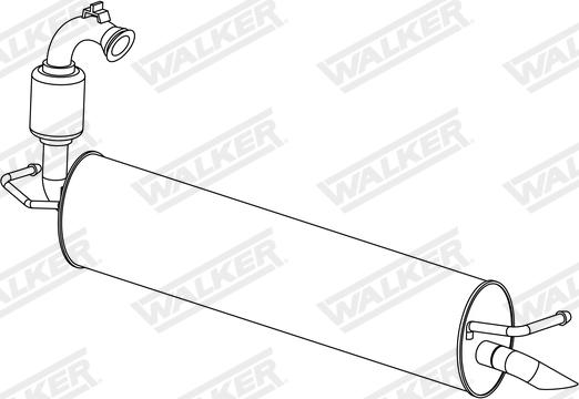 Walker 24305 - Глушитель выхлопных газов, конечный autodnr.net