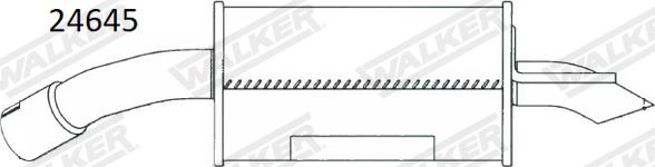 Walker 24645 - Глушитель выхлопных газов, конечный autodnr.net