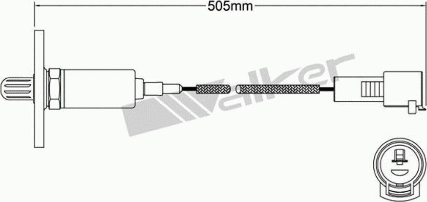 Walker 250-21056 - Лямбда-зонд autocars.com.ua