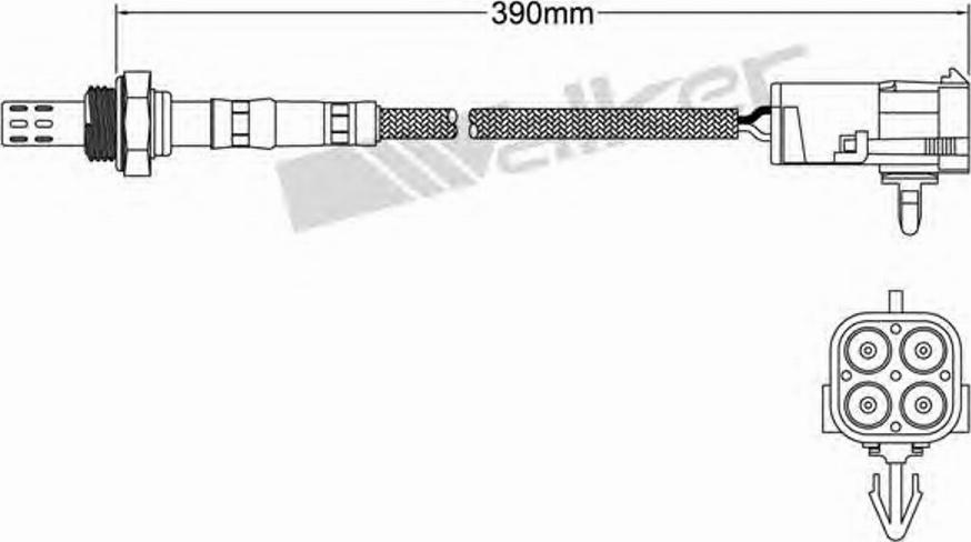 Walker 250-23004 - Лямбда-зонд autocars.com.ua