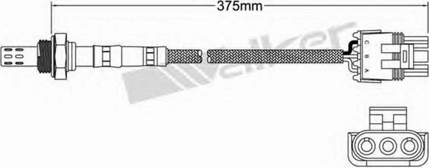 Walker 250-23828 - Лямбда-зонд, датчик кислорода autodnr.net