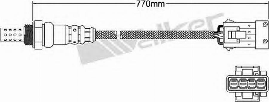 Walker 250-24409 - Лямбда-зонд, датчик кислорода autodnr.net