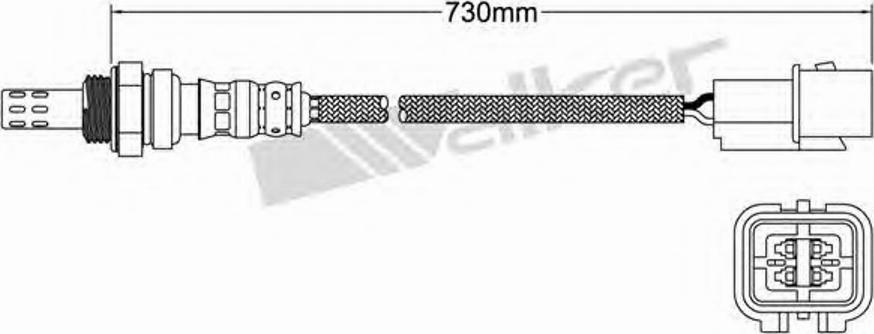 Walker 250-24658 - Лямбда-зонд autocars.com.ua