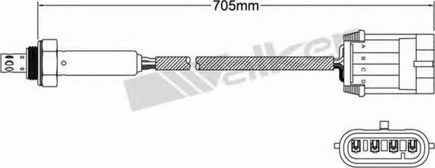 Walker 250-24806 - Лямбда-зонд, датчик кислорода autodnr.net