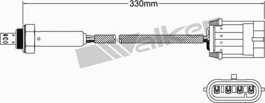 Walker 250-24807 - Лямбда-зонд autocars.com.ua