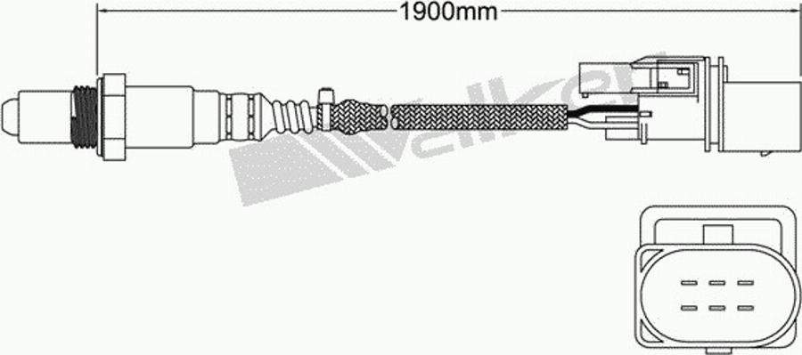 Walker 250-25021 - Лямбда-зонд autocars.com.ua