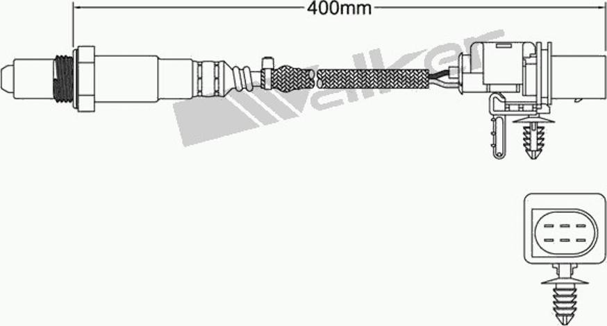 Walker 250-25034 - Лямбда-зонд autocars.com.ua