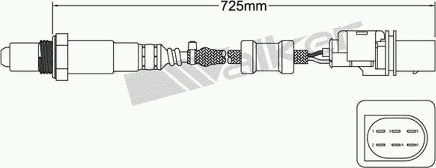 Walker 250-25035 - Лямбда-зонд, датчик кислорода autodnr.net