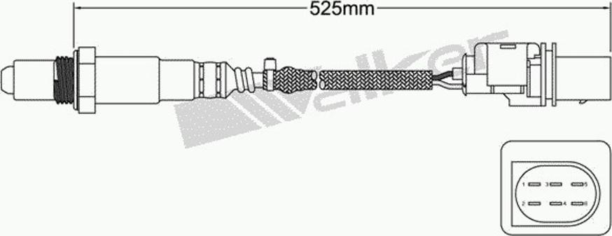 Walker 25025049 - Лямбда-зонд autocars.com.ua