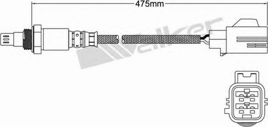 Walker 25054028 - Лямбда-зонд autocars.com.ua