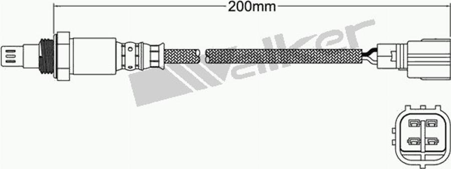 Walker 250-54074 - Лямбда-зонд, датчик кислорода autodnr.net