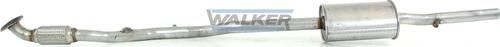 Walker 25257 - Середній глушник вихлопних газів autocars.com.ua