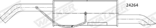 Walker 25264 - Глушитель выхлопных газов, конечный avtokuzovplus.com.ua