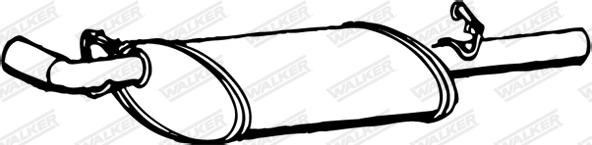 Walker 70350 - Глушник вихлопних газів кінцевий autocars.com.ua