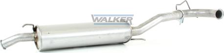 Walker 70408 - Глушник вихлопних газів кінцевий autocars.com.ua