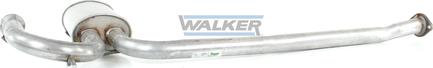 Walker 70435 - Середній глушник вихлопних газів autocars.com.ua