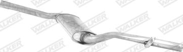 Walker 70631 - Середній глушник вихлопних газів autocars.com.ua
