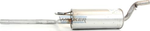 Walker 72328 - Середній глушник вихлопних газів autocars.com.ua