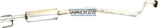 Walker 72354 - Середній глушник вихлопних газів autocars.com.ua