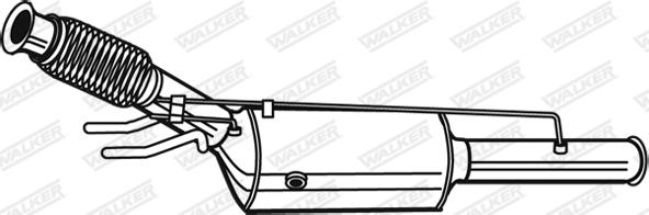 Walker 93158 - Сажевый / частичный фильтр, система выхлопа ОГ avtokuzovplus.com.ua