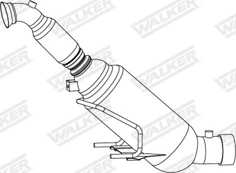 Walker 73168 - сажі / частковий фільтр, система вихлопу ОГ autocars.com.ua