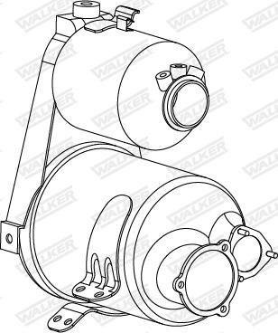 Walker 73385 - сажі / частковий фільтр, система вихлопу ОГ autocars.com.ua