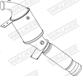 Walker 73412 - Сажі / частковий фільтр, система вихлопу ОГ autocars.com.ua