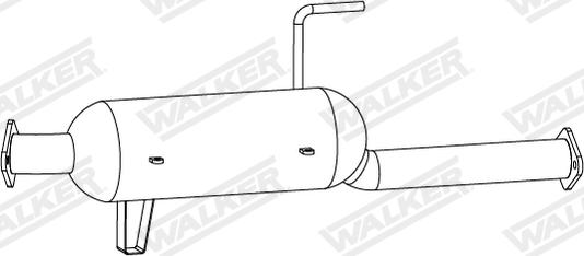 Walker 73414 - Сажі / частковий фільтр, система вихлопу ОГ autocars.com.ua